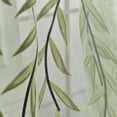 thumbnail image 5 of Kumdkd Green Sheer Curtains 39"x106" Long 1 Panel, Light Filtering Window Treatments Drapes for Living Room, Elegant Bedroom Curtains, Each Panel, 5 of 7