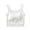 White, variant on WREESH Women's Square Neck Sports Bra Tank Top Longline Workout Crop Yoga Built in Pads Slit Hem