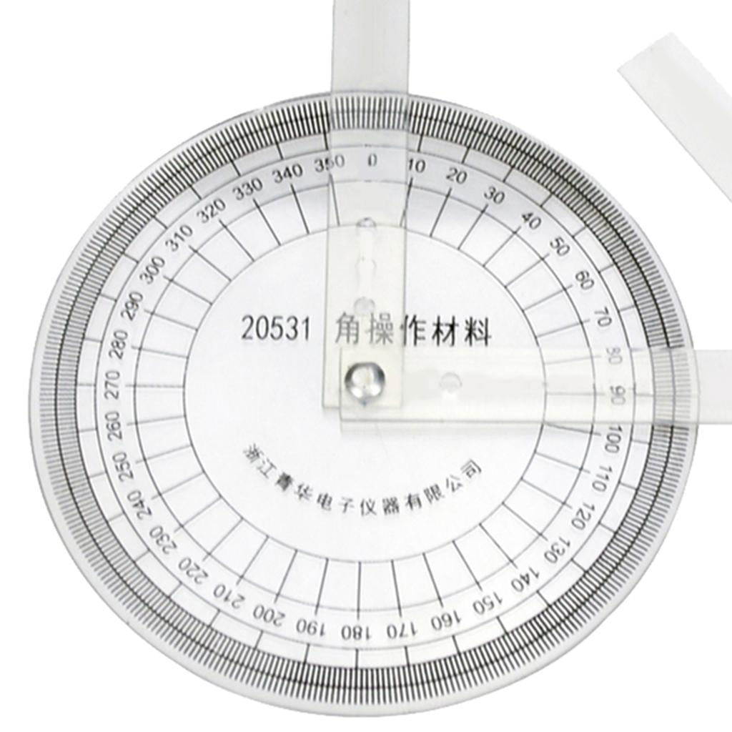 Hot 10cm 360 Degree Protractor Angle Finder Swing Arm School Office CA 