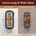 thumbnail image 5 of SmartToast Digital Long Slot 4 Slice Toaster, 1.5” Wide Slots for Thick Breads & Bagel Function, LED Touch Screen, Countdown Timer, 6 Shades, Stainless Steel, 5 of 10