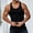 Black, variant on OKBOP Ribbed Tank Top Men Men Casual Solid Tight Fitting Sports Stripe Gym Tank Tops Vest Black M( US:4)