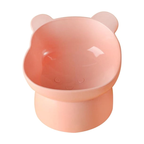 Comedero elevado para gatos Comederos elevados Platos para gatos y gatitos Antivuelco Bonito Rosa