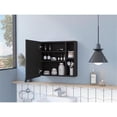 thumbnail image 3 of TUHOME Oman Medicine Cabinet - Color Black - Material Engineered Wood, 3 of 9