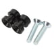 thumbnail image 1 of Bobinas de soporte para paddock de motocicleta, reemplazo Universal de aluminio de grado marino para Suzuki, color negro, 1 of 14