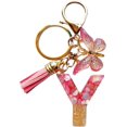 thumbnail image 1 of TRAHOO-Alphabet Initial Letter Keychains for Women Girls Tassel Butterfly Cute Keychain for Backpack School Bag, 1 of 4