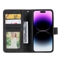 thumbnail image 3 of For Iphone 14 Pro Max Skin Feel Multi-Card Wallet Leather Phone Case(Black),iPhone 14 Pro Max, 3 of 6