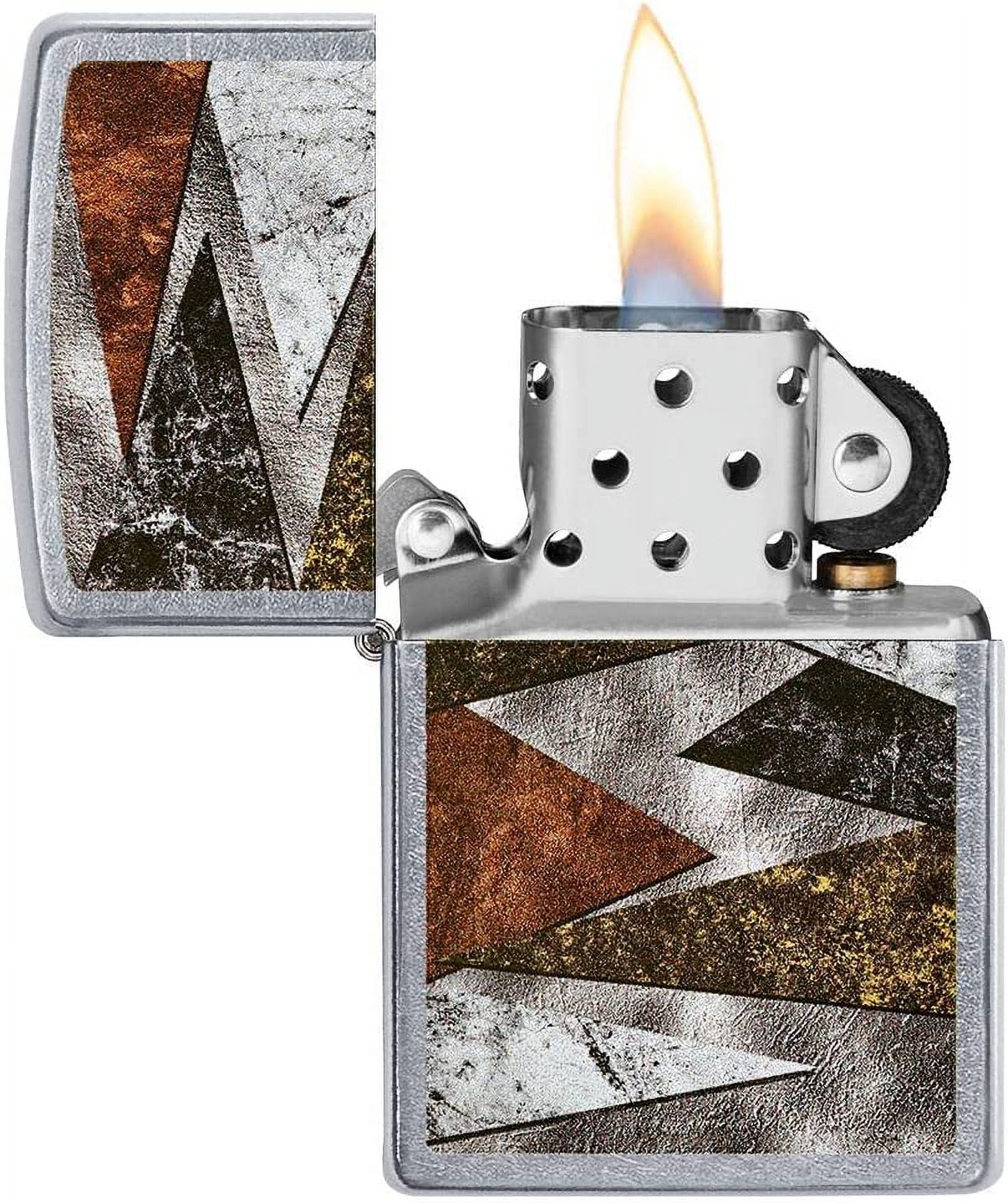 Zippo Lighter - Personalized Customize Message Engrave on Backside for Pattern Design #49669