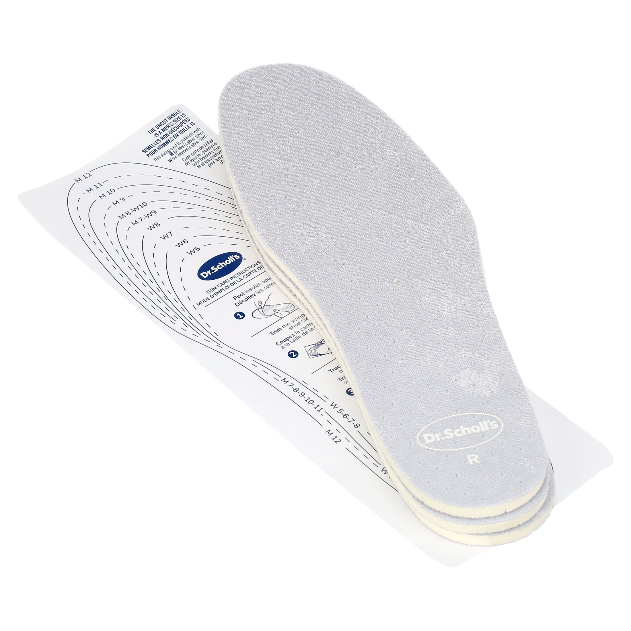 Dr. Scholl s Go Sockless Cushioning Terrycloth Insoles Unisex 3 Pairs Trim to Fit Walmart