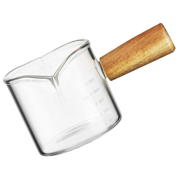 Clear Glass Milk Pitcher Small Container Measuring Cup Teapot Office