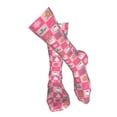 thumbnail image 4 of KLL Pink Christmas Cheer Print Cool Socks Men's Women's Crew Socks Funny Crazy Novelty Stockings, 4 of 8