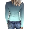 thumbnail image 5 of BDPORKAS Womens Long Sleeve Stretch Crewneck Ribbed T-Shirt Fitted Casual Basic Tops, 5 of 5