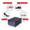 thumbnail image 4 of 14 Cajas Para Zapatos Apilables Practiksa Zapatera Ideal para Tenis Color Negro, 4 of 6