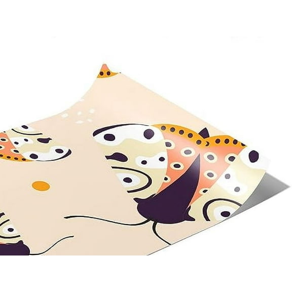 Rwraps Moth Blushing Arctiid Gloss Vinyl Film Wrap 59in x 6in Vinyl Vehicle Car Film Sheet Roll