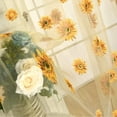 thumbnail image 4 of Nvzi Rely2016 2 Pieces Willow Window Curtain Voile Tulle Room Salix Leaf Sheer Gauze Curtain Voile Panel Drapes Curtain Green Color for Living Room, Bedroom, Balcony (100 x 200cm), 4 of 5