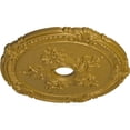 thumbnail image 3 of Ekena Millwork 26"OD x 3 3/4"ID x 1 1/2"P Attica with Rose Ceiling Medallion (Fits Canopies up to 4 1/2"), Hand-Painted Pharaohs Gold, 3 of 5
