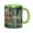 Green, variant on Game Graphics City Coffee Mug Fun Custom Ceramic Mugs 11oz Pink