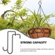 thumbnail image 3 of RUNROTOO 4Ud Soporte Colgante De Hierro Para Maceteros Con Decorativas Para Jardín, 3 of 8