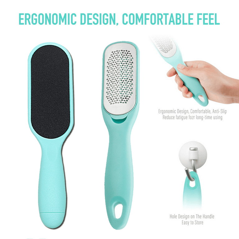 Foot Files Callus Remover Stainless Steel Foot Scrubber Pedicure Tools  Professional Foot Scraper Kit for Dead Skin - 30 yellow + brown red