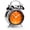 Orange, variant on AYRELY Super Loud Alarm Clock for Heavy Sleepers Adults,Twin Bell Retro 4 Inch Silent Non-Ticking Quartz with Backlight, Metal dial, Alarm Clocks for Bedrooms Bedside (Black)