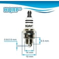 thumbnail image 4 of HQRP 4-Piece Spark Plug Compatible with Bosch WS7F, Champion CJ8Y, NGK BPM6A, Stens 131-027, Oregon 77-309-1, 4 of 9