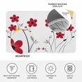 thumbnail image 3 of Red Spring Floral Door Mat Indoor Outdoor, Elegant Summer Botanical Pastoral Non Slip Welcome Mat with Rubber Backing, Absorbent Fabric Front Door Mats Entryway Rug for Home Patio Entrance 20"x31.5", 3 of 9