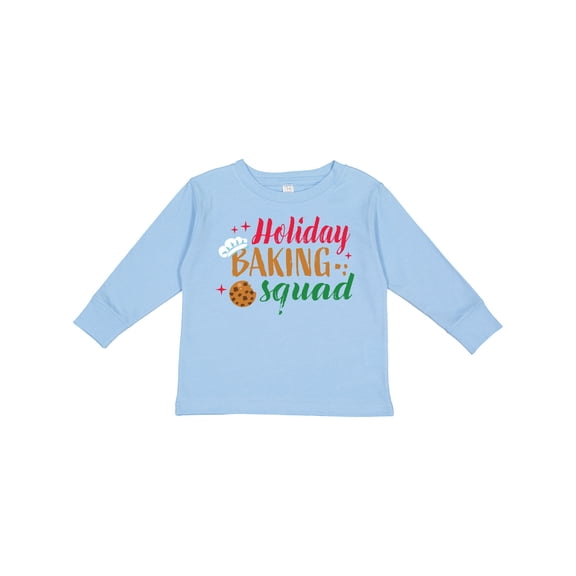 Inktastic Christmas Holiday Baking Squad Boys or Girls Long Sleeve Toddler T-Shirt