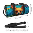 thumbnail image 2 of Sikiie Colorful Textured Chihuahua Duffel Bag, Travel Bag, Sports Gym Bag - Ideal for Sports, Gym, Overnight Stays, 2 of 6