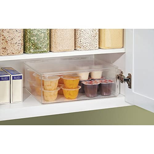 mDesign boite rangement frigo avec couvercle (lot de 4) – boite