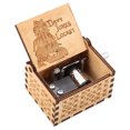 thumbnail image 3 of Music Box,1Pc Wooden Carved Hand Wooden Music Box Carved Music Box Future-Proof Design, 3 of 9
