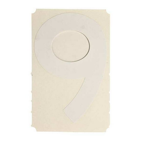 Brady Number Label,1in.H Character,Vinyl,PK10 5040-9