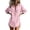 Pink, variant on Lenpel Womens Fall Tops Lightweight Fashion Button Collared Long Sleeve Blouses Oversized Casual Loose Side Split Shirts with Pocket