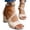 Beige, variant on Block Heel Sandals for Women 2026 Summer Trendy Peep Toe Ankle Strap Heeled Dress Sandals
