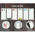 thumbnail image 5 of Inkdotpot Pack of 6 Funny Magnetic Dry Erase List For Fridge, Wipe Clean w/ NoStain, Quick Notes Shopping & Grocery List Whiteboard for Fridge, 8.75" x 3.8"(Cat Theme), 5 of 6