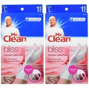 Mr. Clean Bliss Premium Latex Free Gloves Large White 2 pairs