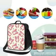 thumbnail image 4 of Fotbe Bow With Sugar Skull Lonchera Bolsa de Almuerzo para Hombres y Mujeres, Lonchera de Gran Capacidad, Bolsa de Almuerzo Reutilizable, Bolsa Térmica Aislante, 4 of 7