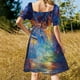 thumbnail image 5 of Vestido morado de manga corta con luz de luna y caja de Ph.D., vestido elegante de fiesta de noche y lujo para celebridades., 5 of 7