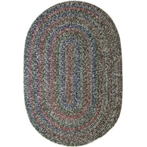 Rhody Rug Sophia SO85 Graphite Gray 2 x 3 Oval - Braided Area Rug, Home Decor, Floor Mat or Bedroom Rug - Easy Care, Ideal for High Traffic Areas in Hallway and Living Room - Made in USA