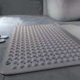 thumbnail image 1 of Fiudx Alfombrilla de Baño Antideslizante con Potente Ventosa y Orificios de Drenaje Rápido, de Pvc, Ideal para Ducha o Bañera, Color Gris, 70 X 40 Cm, Fácil de Limpiar, Juego de 1 Pieza., 1 of 6