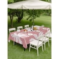 thumbnail image 3 of Outdoor Tablecloth with Umbrella Hole & Zipper, Pink Palm Tree Rectangle Tablecloth 54x80 Inch, Summer Botancial Tropical Farmhouse Patio Table Cover Waterproof Table Cloth for Picnic/Party, 3 of 7