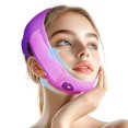 thumbnail image 1 of Máscara de estiramiento facial V-Line ONLUKY con correa reductora de mentón, color morado, 1 of 8