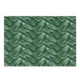 thumbnail image 1 of Palm Leaf Cutting Board, Watercolor Art of Palm Tree Leaves Fresh Jungle Rainforest Plants, Decorative Tempered Glass Cutting and Serving Board, Small Size, Forest Green White, by Ambesonne, 1 of 1