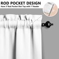 thumbnail image 3 of Abstract Oil Paiting Watercolor Kitchen Curtains - Vintage Tier Cafe Curtains for Bathroom Living RV Rod Pocket Window Drapes 36 Inch 2 Panels Set 28"x36" Window Treatment Tiers, 3 of 4