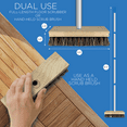thumbnail image 2 of Lola Products Deck Scrub Brush, 9" x 3.5" Wide, Palmyra & PVC Bristles, 1 Count, 2 of 7