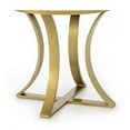 thumbnail image 2 of Florian Dining Table in Gold, Round Dining Table, Faux White Marble Dining Table, Gold Stainless Steel Dining Table, Dining Room Table, Kitchen Dining Table with Gold Base, 2 of 3