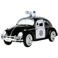 thumbnail image 2 of 1966 Volkswagen Beetle Police Car Black and White 1/24 Diecast Model Car by Motormax, 2 of 3