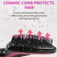 thumbnail image 4 of Hair Dryer Brush Combo for Detangling and Styling - Straightening Tool with Comb Design (Black), 4 of 5