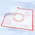 thumbnail image 2 of Troglfold silicone mat Non-Stick Silicone Mat Kneading Dough Sheet Pad with Scales Rolling Dough Pastry Pasta Cooking Tools Kitchen Accessories(Red),10.24"X11.42"X0.08", 2 of 10