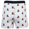 thumbnail image 3 of Happy Shorts Boxers de hombre tejidos - Estilo americano, algodón, estampados Bear on Stripes XL (X-Large), 3 of 3