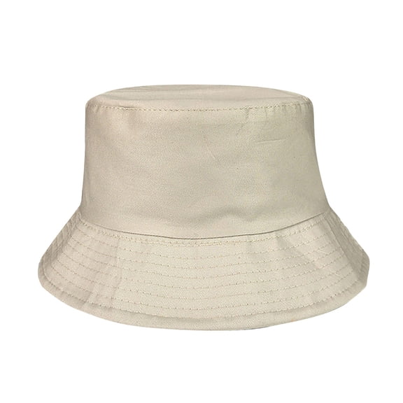 Yuanlong Unisex Sun Hat Summer Bucket Hat Solid Color Unstructured Minimalist Outdoor Activity Headwear