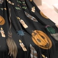 thumbnail image 3 of Halloween Pumpkins and Brooms Blanket,Comfortable Soft Flannel Throw Blanket,All Season,Warm Lightweight Blankets for Sofa Bed Couch Living Room Chair,30"x40", 3 of 4
